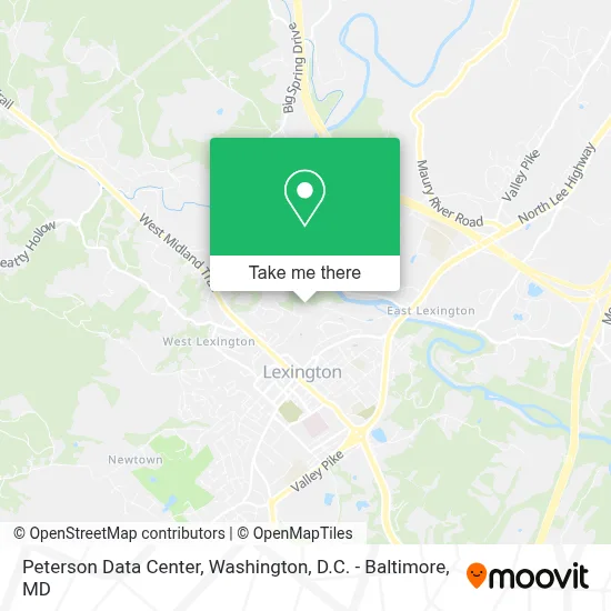 Peterson Data Center map
