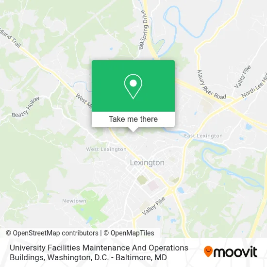 University Facilities Maintenance And Operations Buildings map