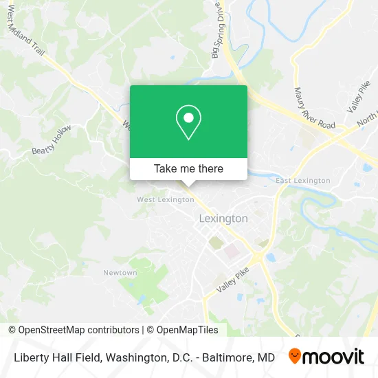 Liberty Hall Field map