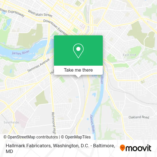 Hallmark Fabricators map