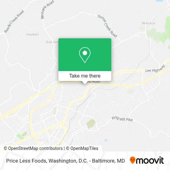 Price Less Foods map