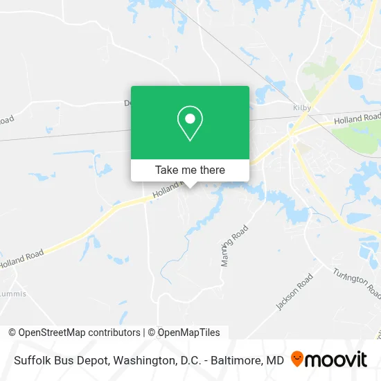 Suffolk Bus Depot map
