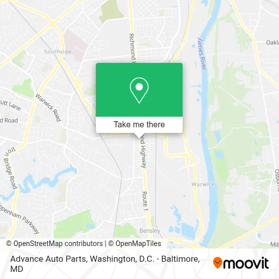 Advance Auto Parts map