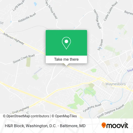 H&R Block map