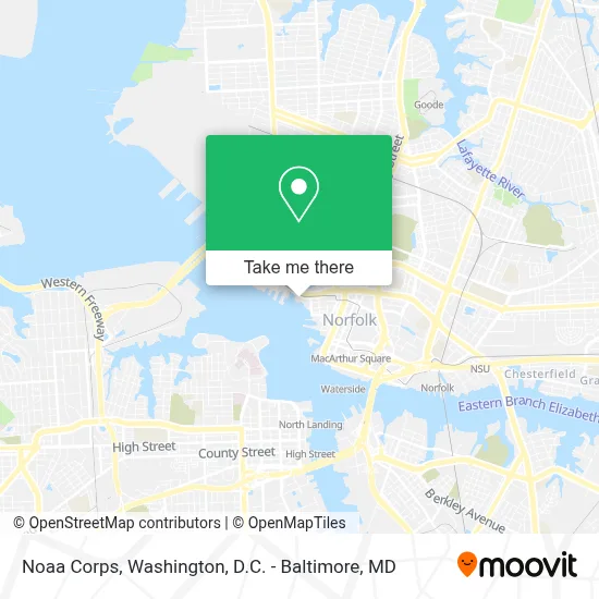 Noaa Corps map