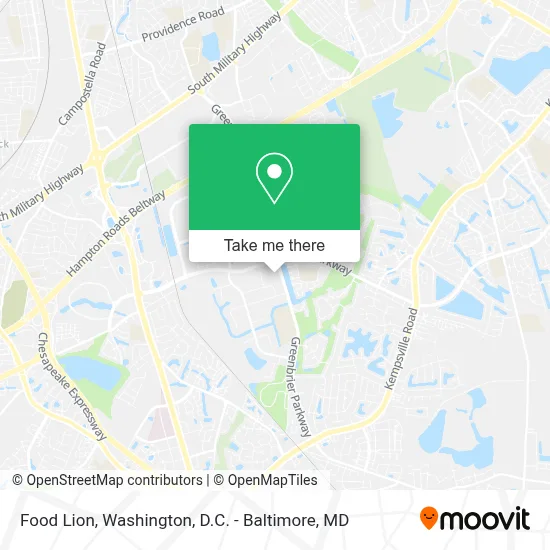 Food Lion map