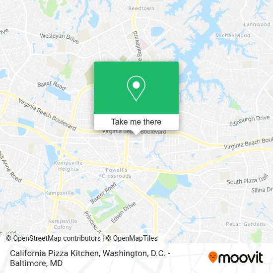 California Pizza Kitchen map