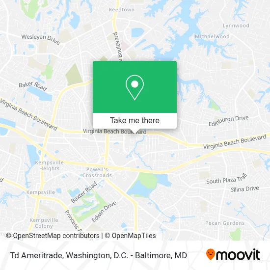 Td Ameritrade map