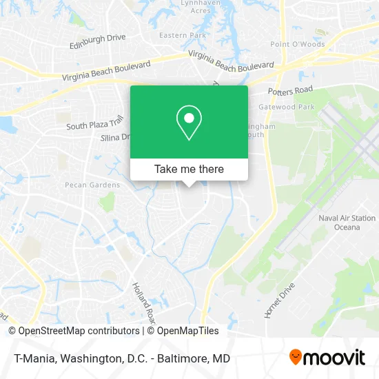 T-Mania map
