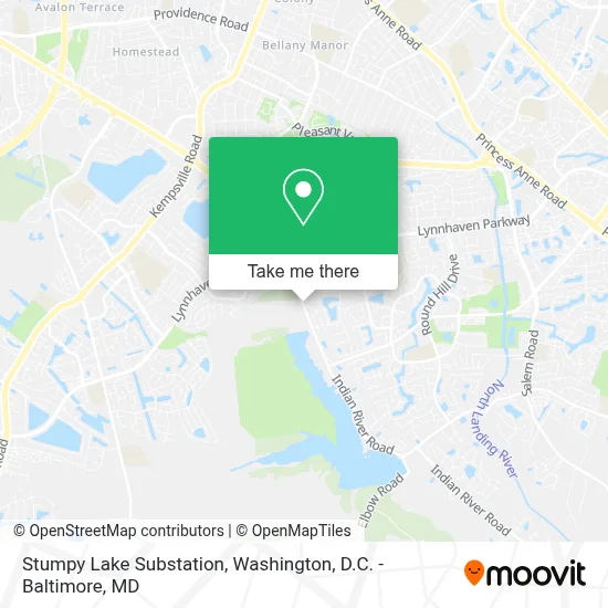 Stumpy Lake Substation map