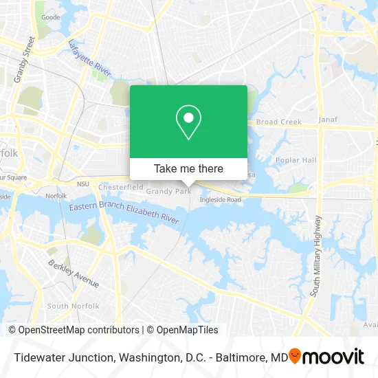 Tidewater Junction map
