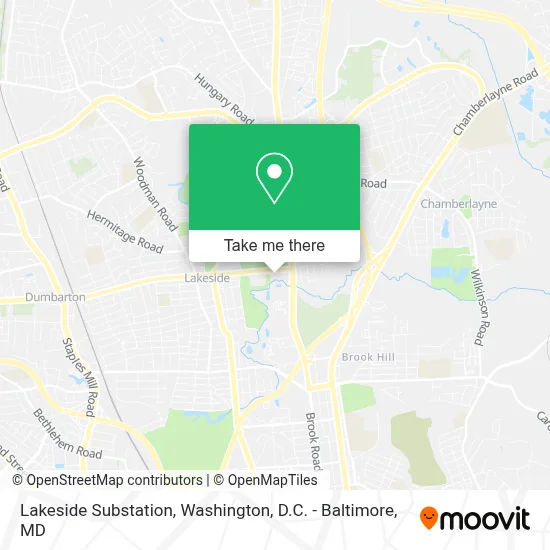 Lakeside Substation map