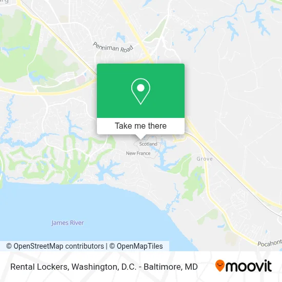 Rental Lockers map