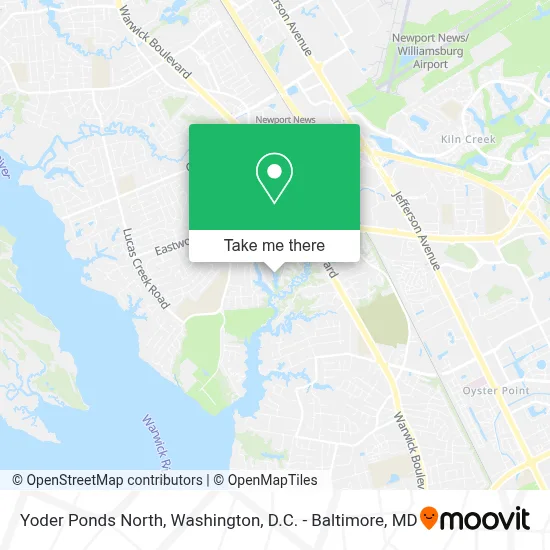 Yoder Ponds North map