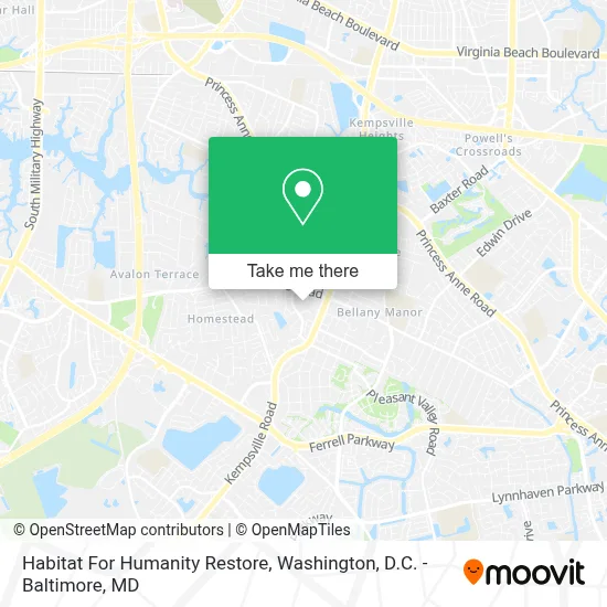 Habitat For Humanity Restore map