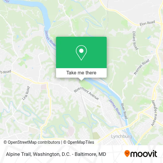 Alpine Trail map