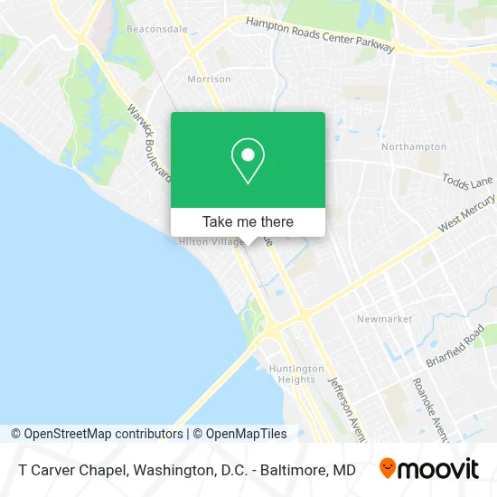 T Carver Chapel map