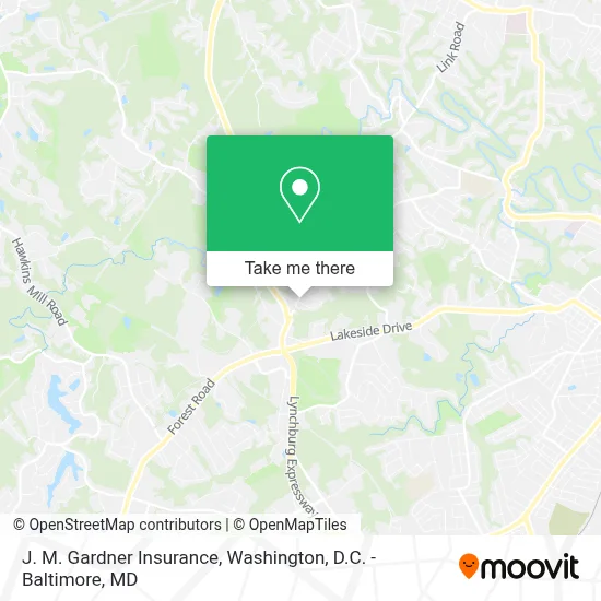 J. M. Gardner Insurance map
