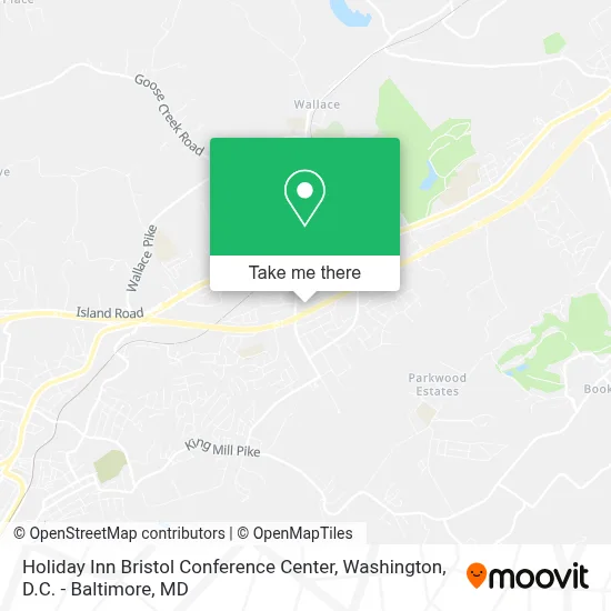 Holiday Inn Bristol Conference Center map