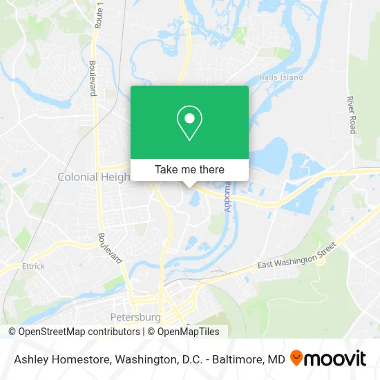 Ashley Homestore map