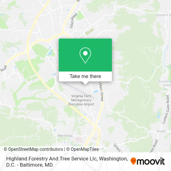 Highland Forestry And Tree Service Llc map