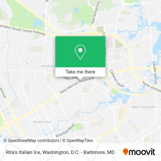 Rita's Italian Ice map