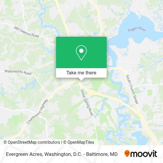 Evergreen Acres map