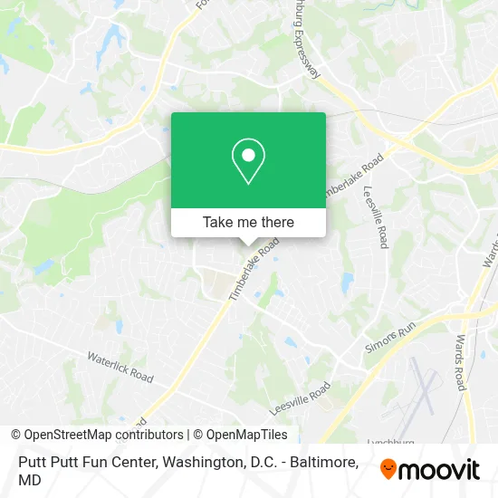 Putt Putt Fun Center map