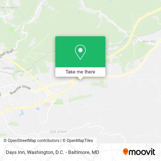 Days Inn map