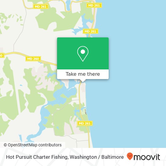 Mapa de Hot Pursuit Charter Fishing
