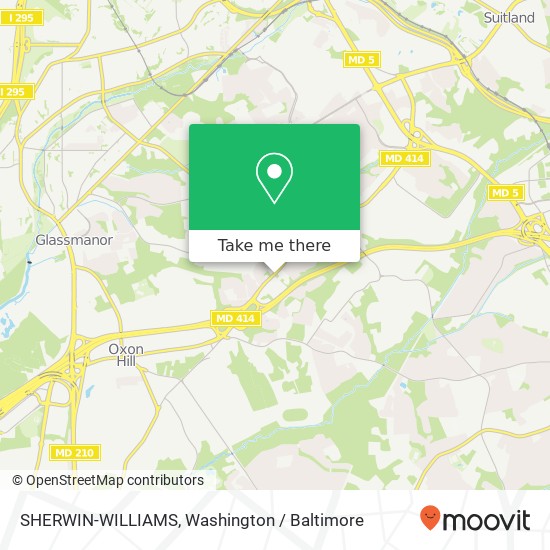 Mapa de SHERWIN-WILLIAMS, 5420 St Barnabas Rd