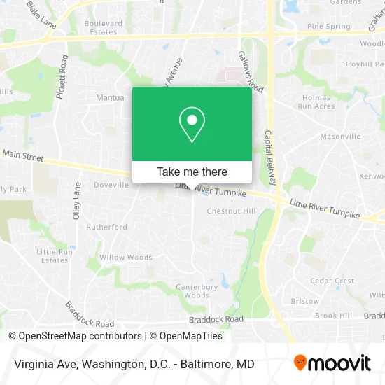 Virginia Ave map