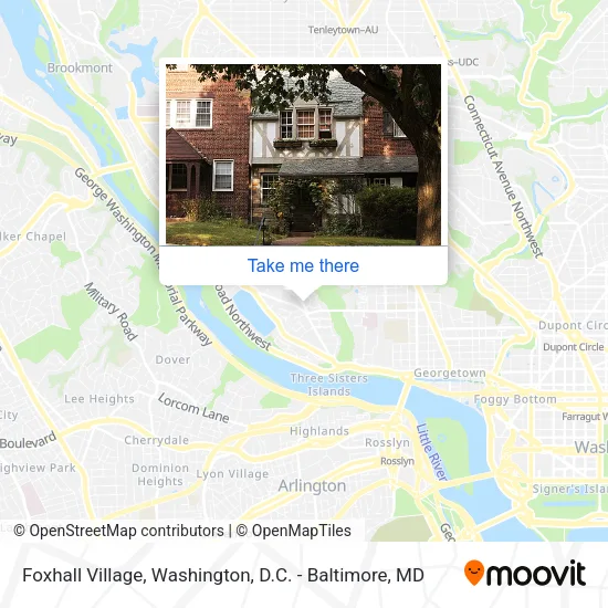 Foxhall Village map
