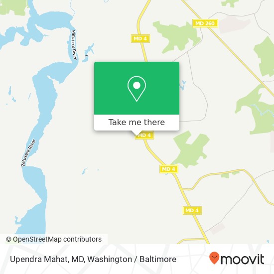 Mapa de Upendra Mahat, MD, 3140 W Ward Rd