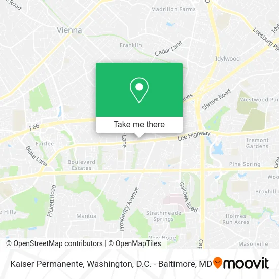 Kaiser Permanente map