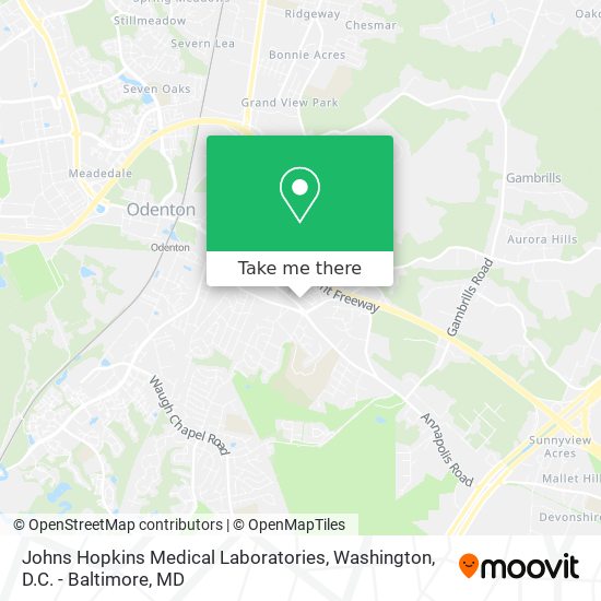 Johns Hopkins Medical Laboratories map