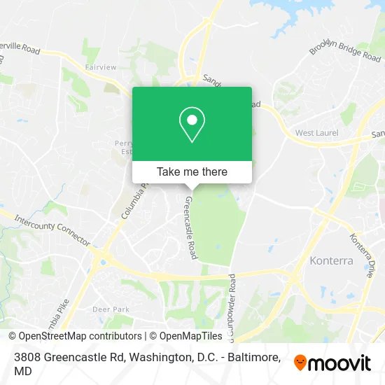 3808 Greencastle Rd map