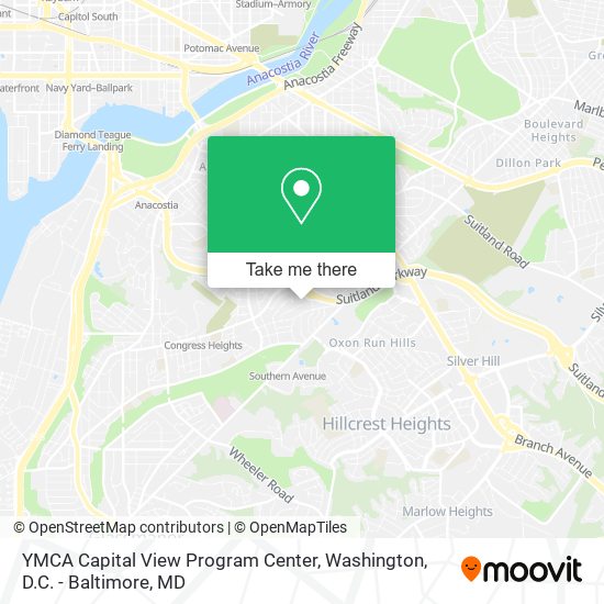 YMCA Capital View Program Center map