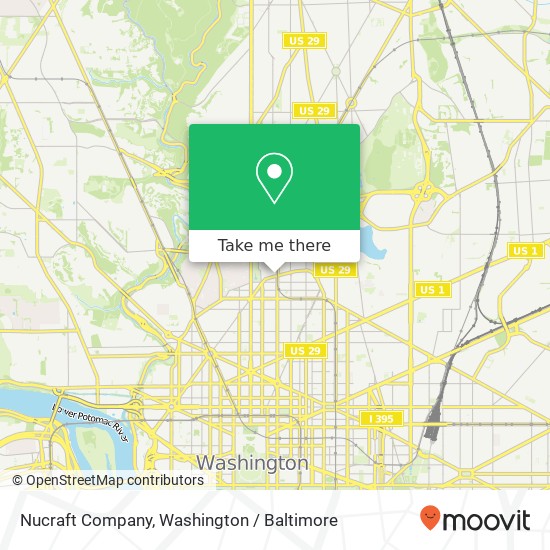 Nucraft Company, 1409 Florida Ave NW map
