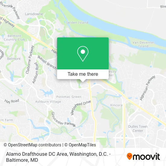 Mapa de Alamo Drafthouse DC Area