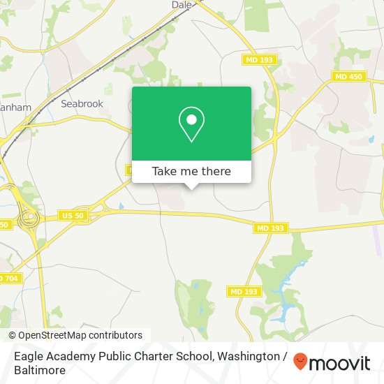 Mapa de Eagle Academy Public Charter School, 10904 Atwell Ave