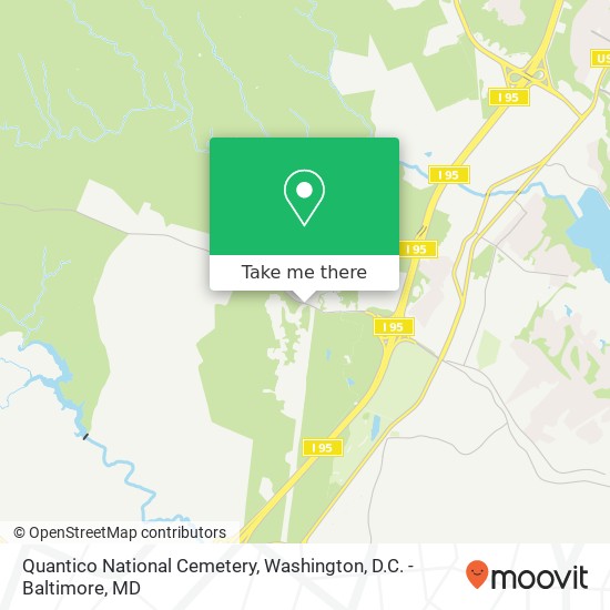 Mapa de Quantico National Cemetery, 18424 Joplin Rd