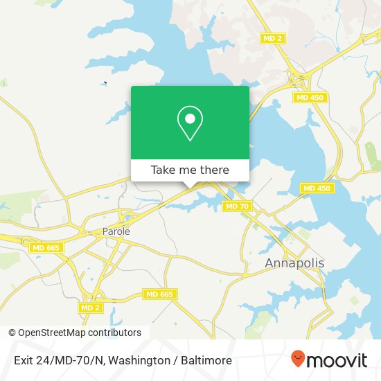 Exit 24/MD-70/N map