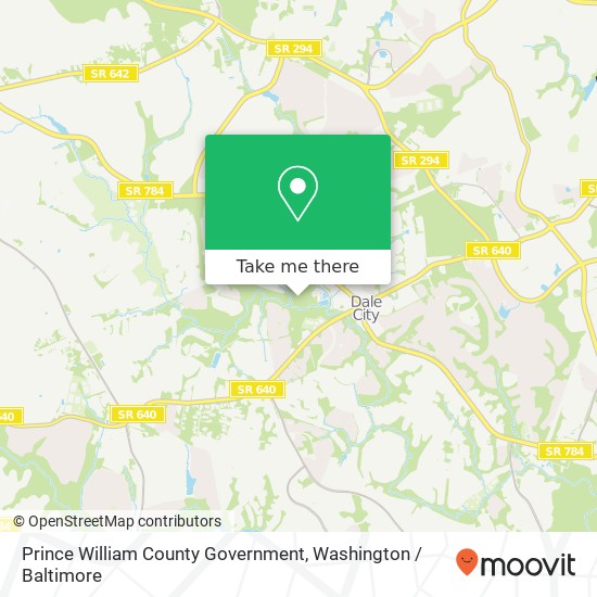 Mapa de Prince William County Government