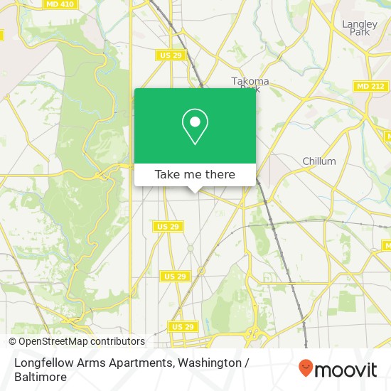 Longfellow Arms Apartments, 506 Longfellow St NW map