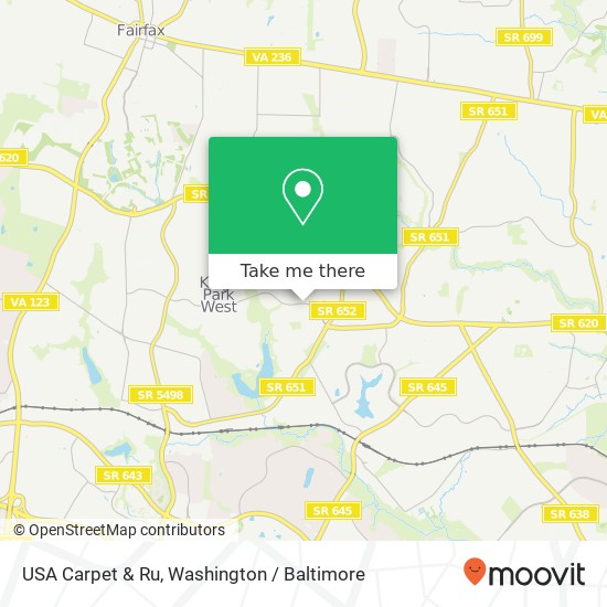 Mapa de USA Carpet & Ru, 9702 Commonwealth Blvd