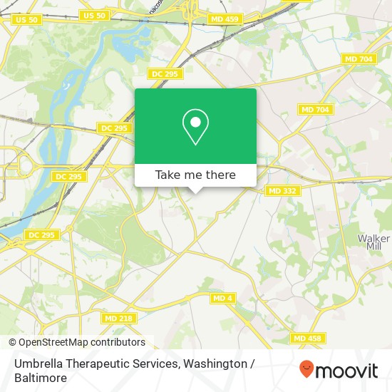 Mapa de Umbrella Therapeutic Services, 325 50th St SE