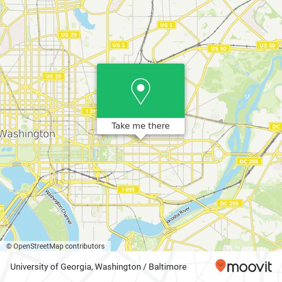 University of Georgia, 608 Massachusetts Ave NE map