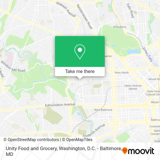 Unity Food and Grocery map