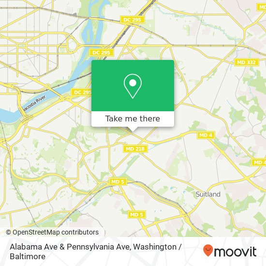 Mapa de Alabama Ave & Pennsylvania Ave